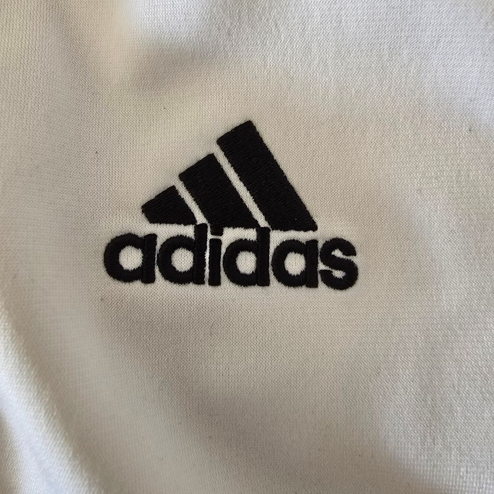 Adidas White Track Jacket with Black Stripes - Picture 4 of 5